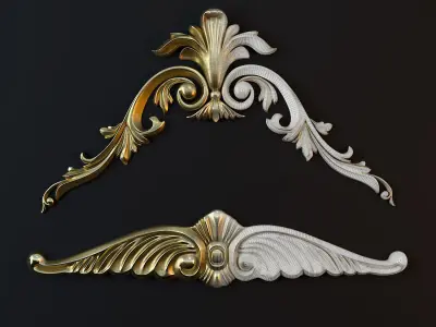 ornament Gold 04 3D model