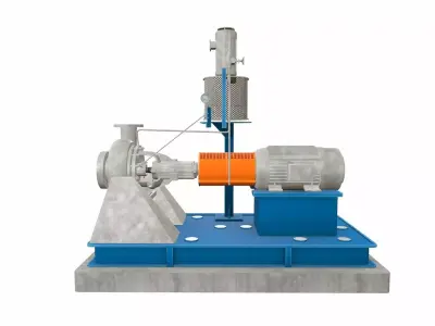 Water Centrifugal Pump PBR Low-poly 3D model