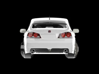 Honda Civic 2012 Mugen RR 3D model