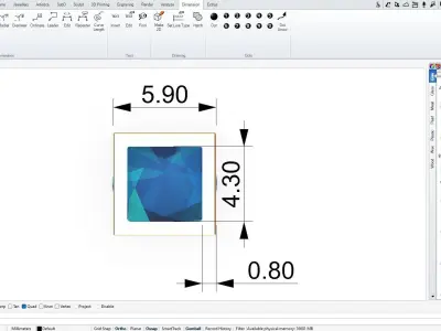 Zirconia Cube 3D print model