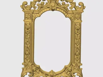 Decorative Picture Frame 01  Modern Design for 3D Printing 3D print model