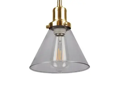 Wallick Light Single Cone Pendant - 3 Colour Free 3D model