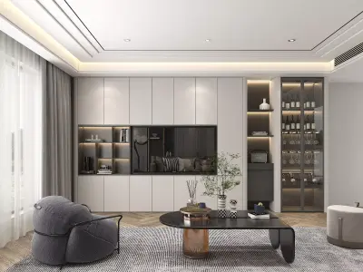 Living Room Scene 8 3D model