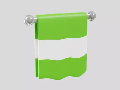 Sports Towel Tennis 3D model