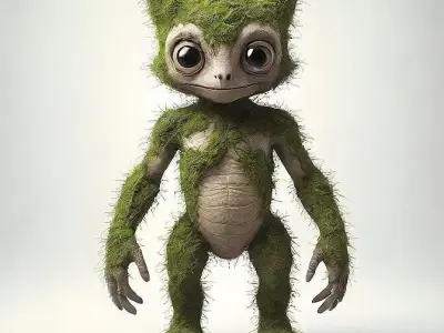 nature creature Low-poly 3D model