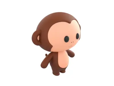 Character134 Rigged Monkey 3D model