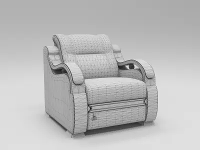 Stylish Olive sofa 3D model