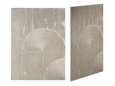 Relief panel 3D model