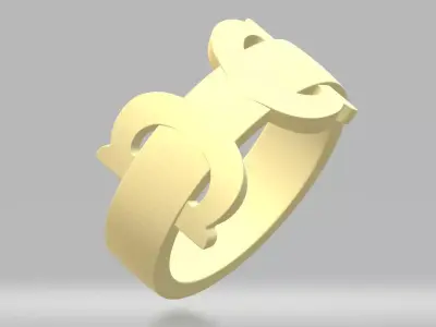 Branded Ring 3D print model