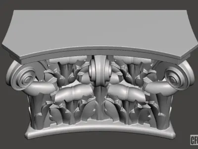 Corbel - 3d model for CNC 3D print model