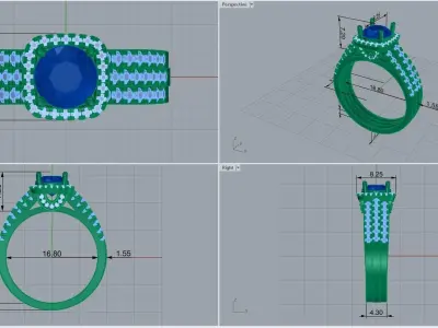 ring code 43 3D print model