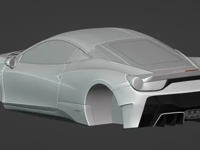 Ferrari 458 Italia F142 Vorsteiner Nero 3D model