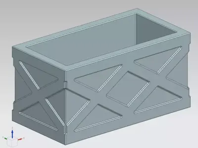 Box 40x20x20 Free 3D model