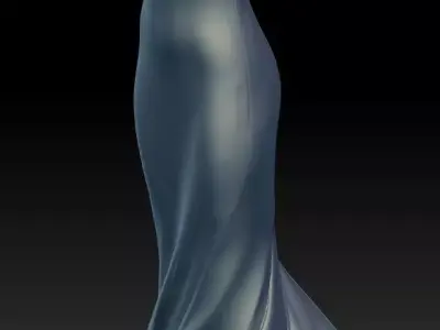 Turn around Dress vase base 3D print model 3D print model