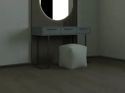 Modern Make-up Table 3D model