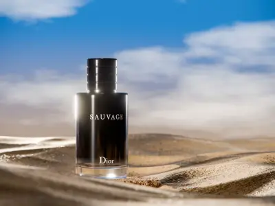 Midnight Perfume Desert Scene Low-poly 3D model