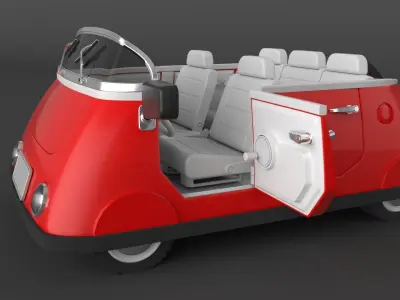 3D model Cartoon Car  3D model