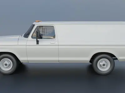 B-100 Panel Truck  1977 3D print model