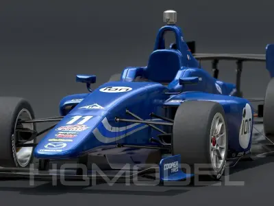 Dallara Indy Lights 2015 PBR Low-poly 3D model