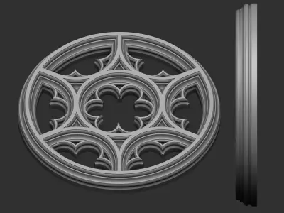Gothic Tracery 3D print model