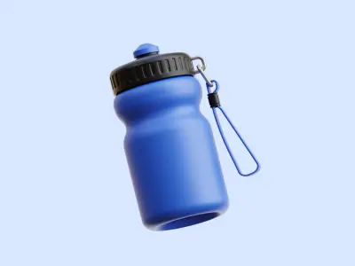 Sport Bottle Illustration Low-poly 3D model