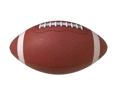 Rugby Football Low-poly 3D model