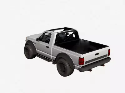 Performance Utility Pickup Truck Off-Road Inspired Design 04 3D model