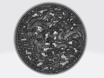 DRAGON AND PHOENIX RELIEF  3D model
