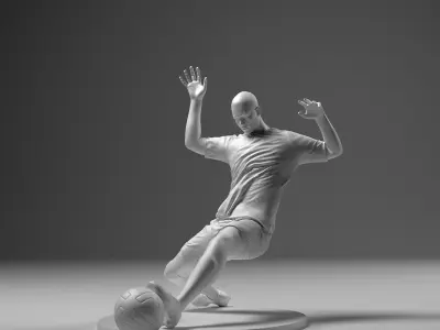 Footballer 04 Sledgestrike 01 Stl 3D print model