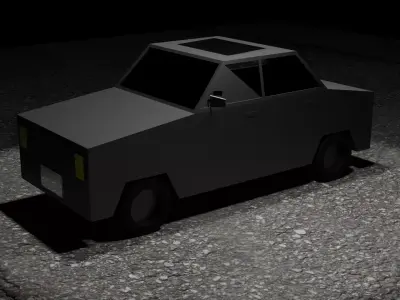 low-poly-car-001 car 3D model