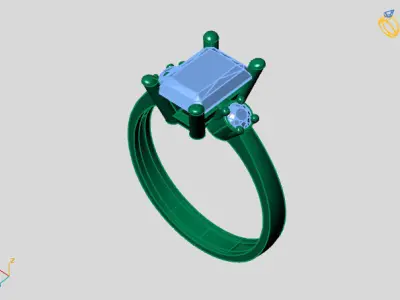 Women Ring 3DM Womens Ring 3d models 3D print model 3D print model purchase