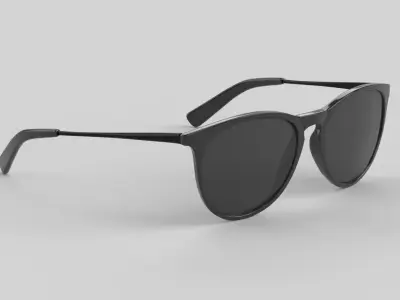 Pilot Eyewear Glasses Low-poly 3D model