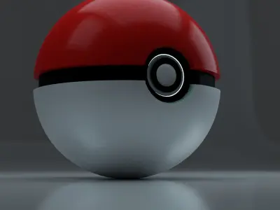 poemon ball Low-poly 3D model