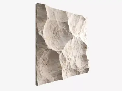 257-RockPanel piece of stone on wall 3D model