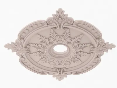Classic Ceiling Medallion 17 3D model