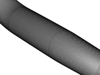 Plastic Premium Bike HandleBar Toy 3D model