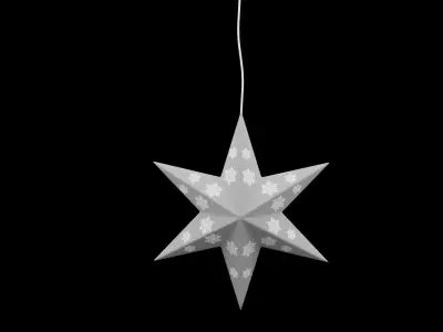 Christmas Star Low-poly 3D model