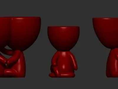 ROBERT PLANT VASE LOVELY Free 3D print model