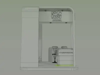 Booth Exhibition Stand a418c 3D model