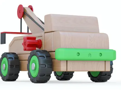 Toy Car Truck Large EVACUATOR 3D model