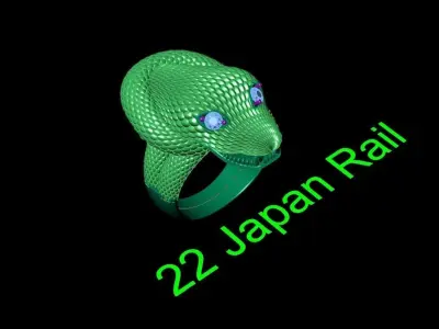 Cobra Snake Ring New Design Cad File  3D model
