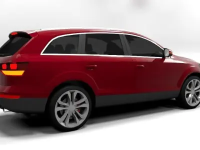 AUDI Q7 2007 LOWPOLY Low-poly 3D model