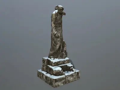 statue 5 Low-poly 3D model