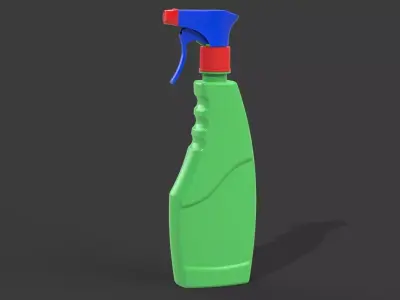 Spray Mist Plastic Bottle 3D print model