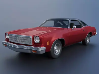 Chevrolet Chevelle Malibu Coupe 1974 3D print model