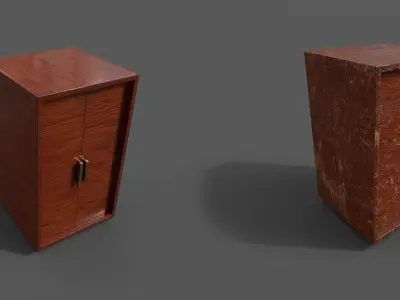 Pack 2 Sets Modern Furniture 3D Model Low-poly 3D model