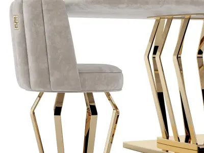 Fertini Casa Luxury Signature Dining Set 3D model