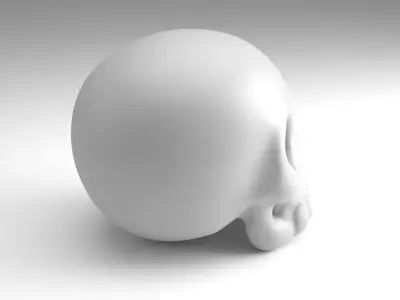 Stylized skull Figure  3D Printable Model 3D print model