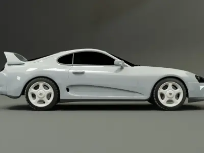 TOYOTA SUPRA - Ice Gray Metallic 3D model