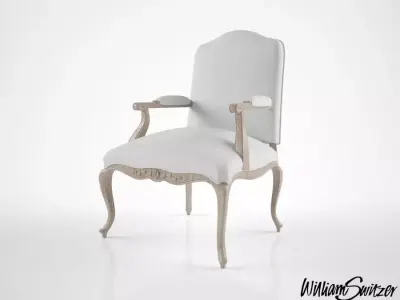 William Switzer French Regency chair 3D model